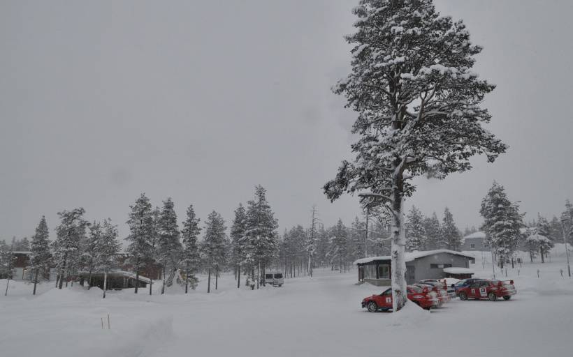 芬兰洁白唯美雪景高清风景图片