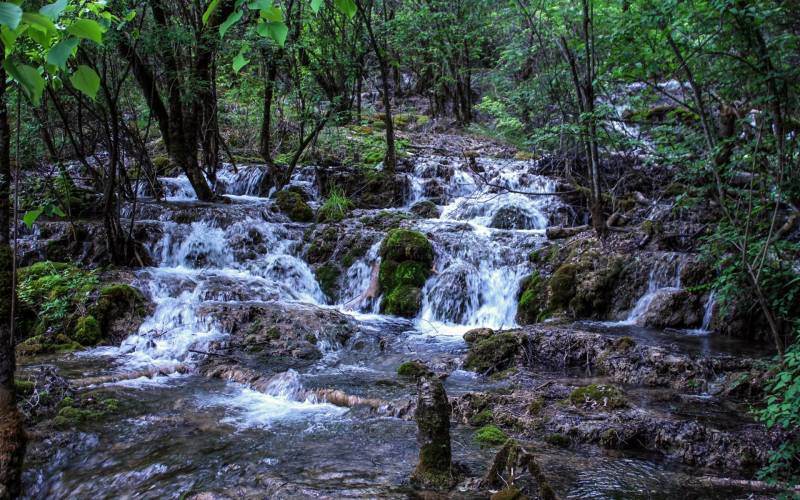 神奇的仙境九寨沟风光高清图片