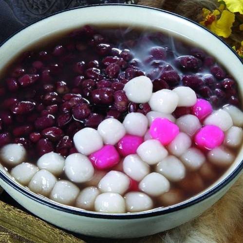 美味的台湾著名甜品芋圆摄影图片