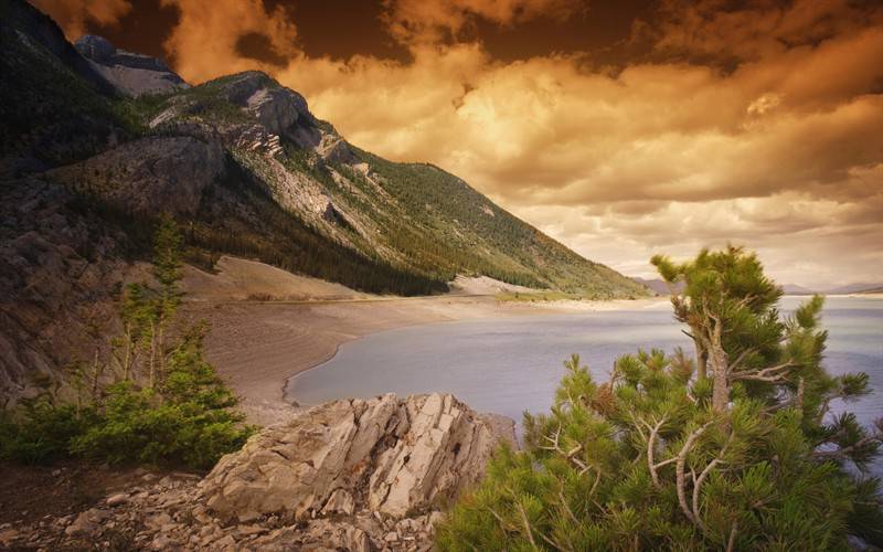 山水为伴自然界秀丽风景图片
