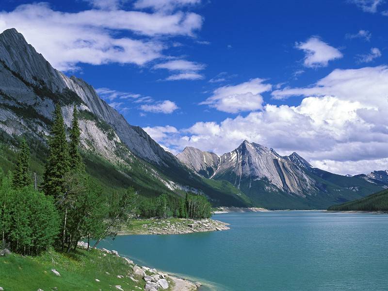 山水草树自然唯美风景图片