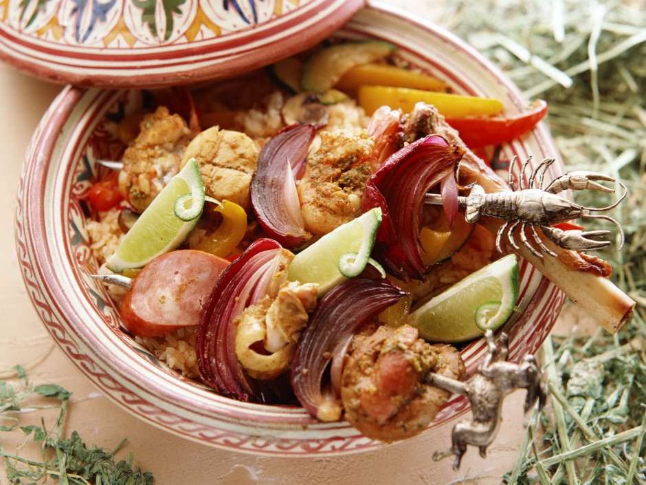 香飘四溢的海鲜烤肉美食图片大全