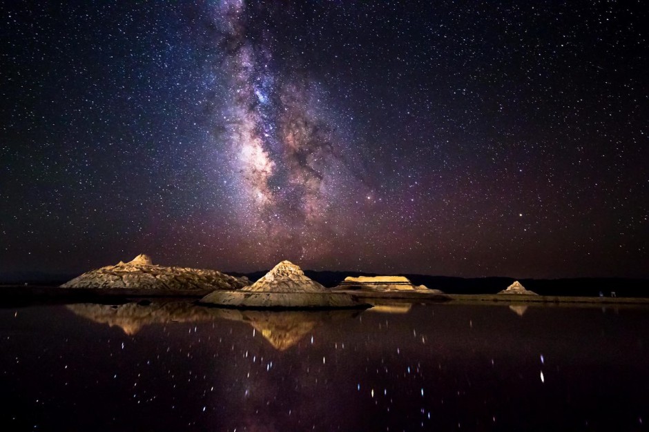 优美浪漫的夜空美景图片