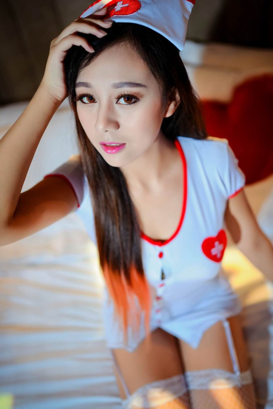 性感诱人护士制服美女私房写真