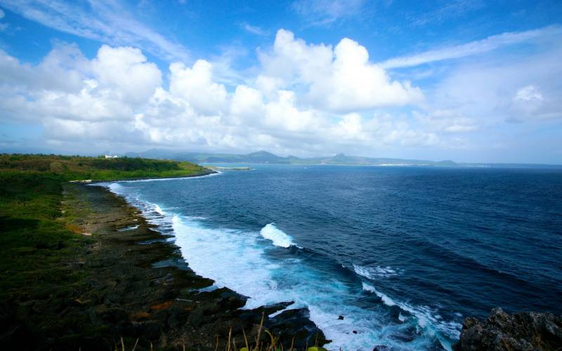 中国台湾海边岩石风景摄影图片