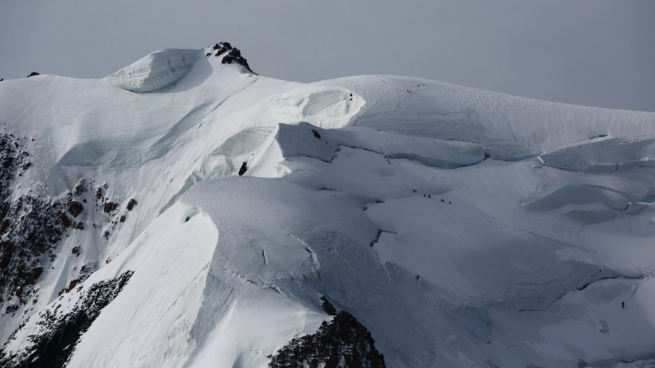 法国勃朗峰冬天雪山风景图片
