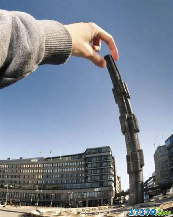 囧图：惊爆眼球的借位摄影