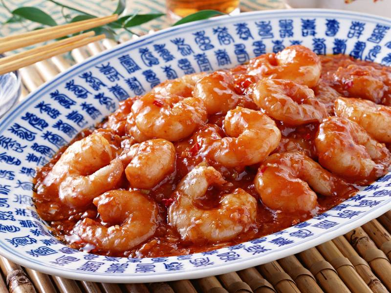 鲜虾鱿鱼海鲜味营养美食