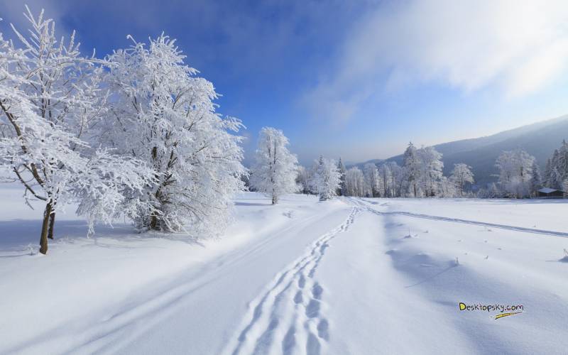 江山如画养眼雪山夜景壁纸