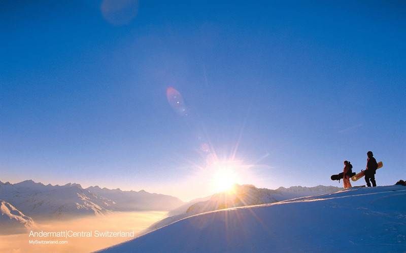 瑞士冬季雪景高清图集
