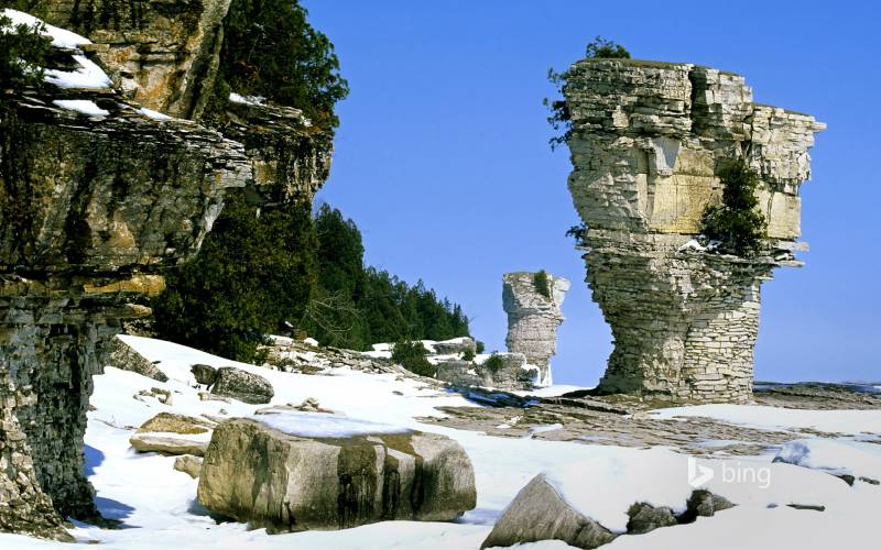 美丽的雪山风景宽屏壁纸欣赏