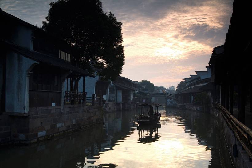 浙江乌镇东栅旅游胜地风景图片