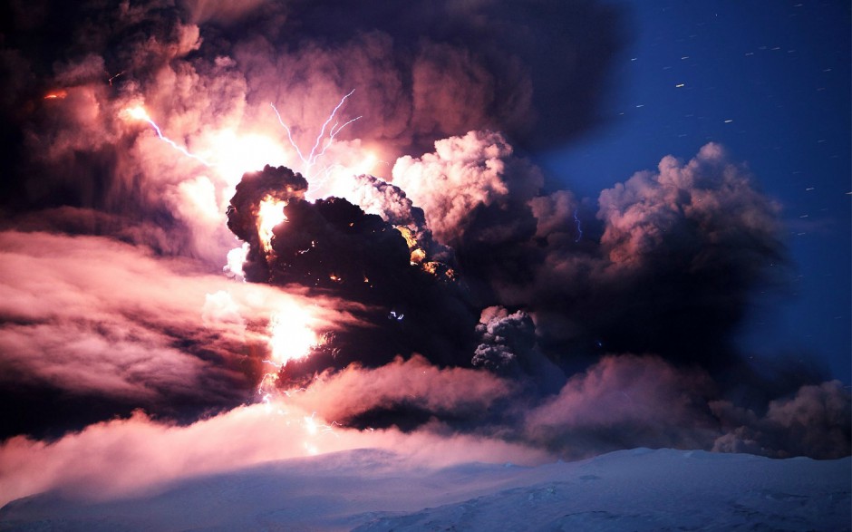 令人震撼的大自然火山爆发高清图片