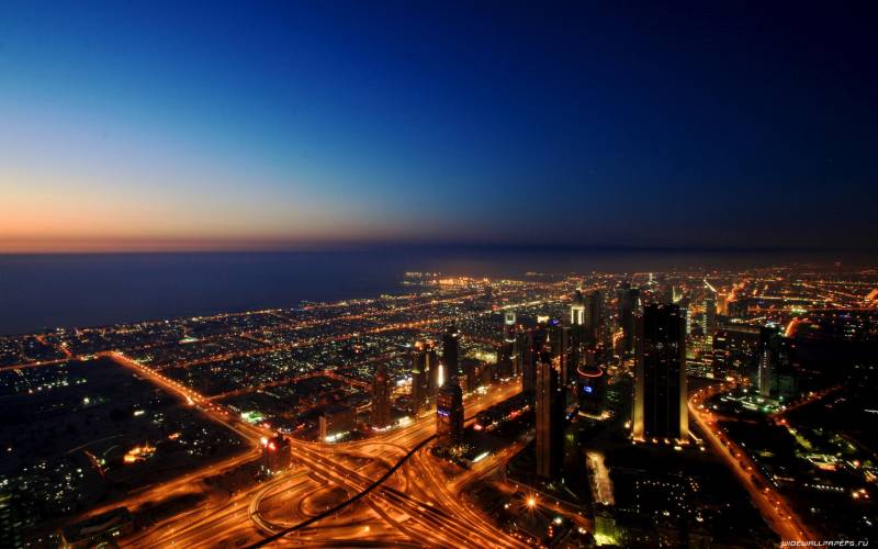迪拜城市风光高清桌面壁纸