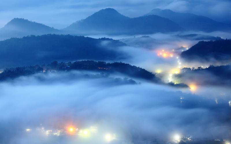 大山里的雾唯美风景高清组图