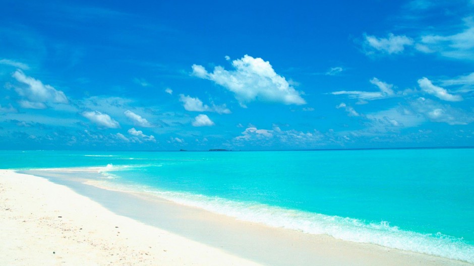 马尔代夫海洋沙滩风景图片