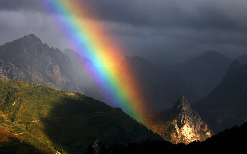 浪漫彩虹自然唯美意境美图精选壁纸