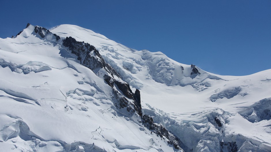 法国勃朗峰冬天雪山风景图片