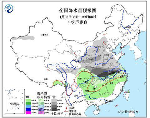 多省份大到暴雪 中东部雨雪今最强将至月底