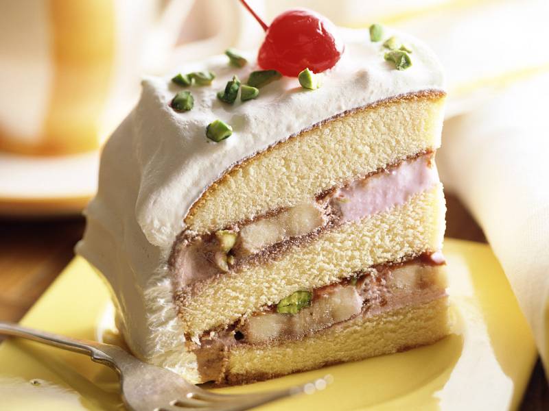 美味的草莓蛋糕让你口水欲滴