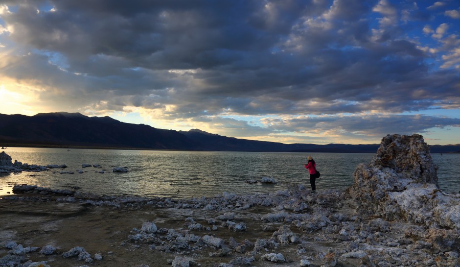 湖泊美景 美国莫诺湖风景图片