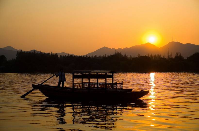 杭州西湖唯美夜景壁纸图片