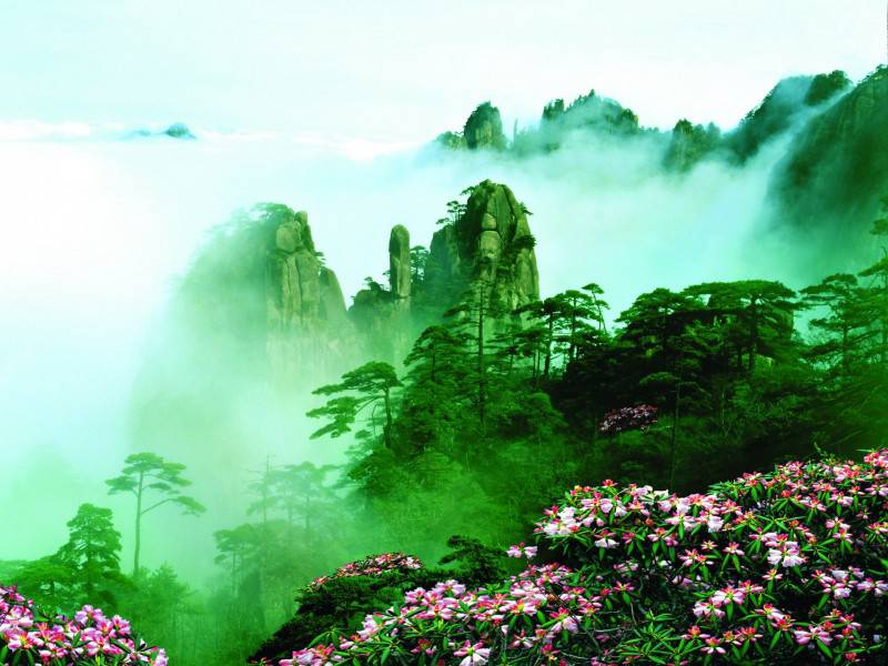 黄山云海美景高清桌面壁纸