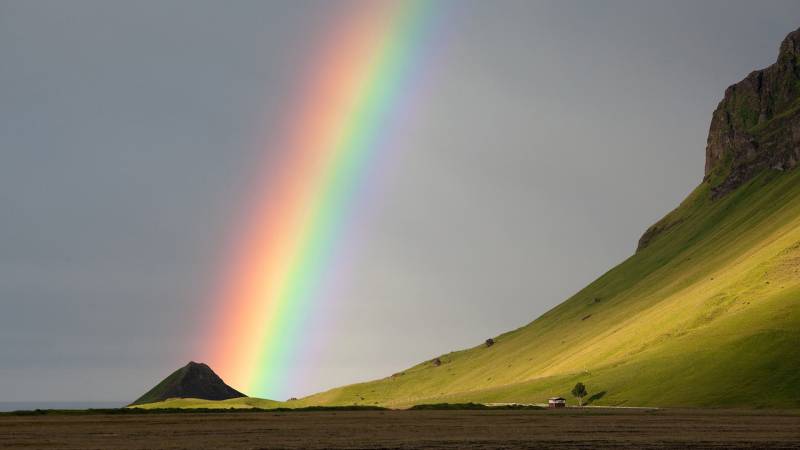 美丽的雨后彩虹高清图片欣赏