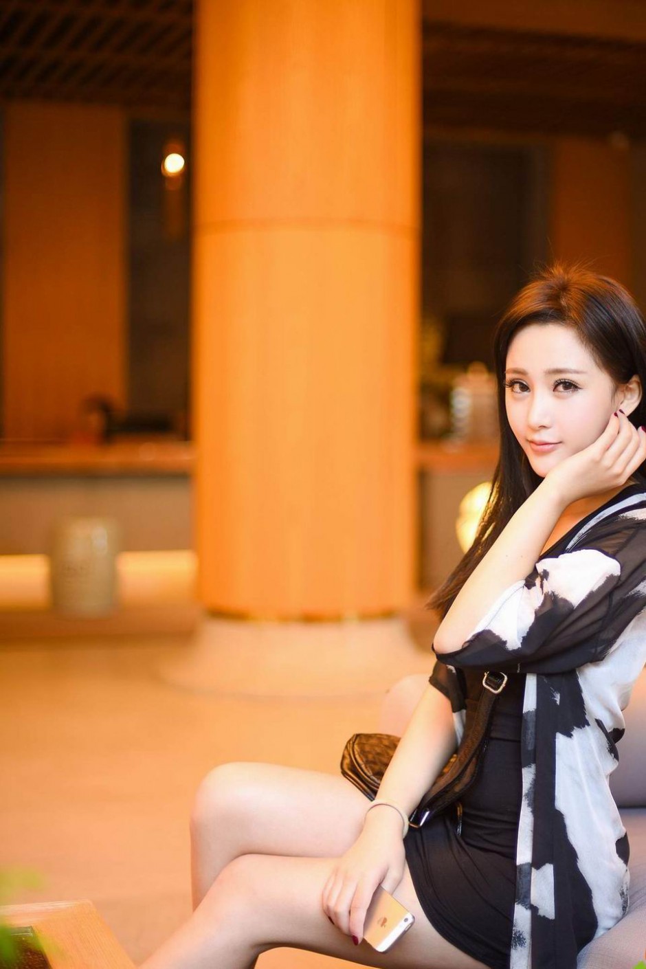 清新气息美女模特奚敏浩迷人写真图片