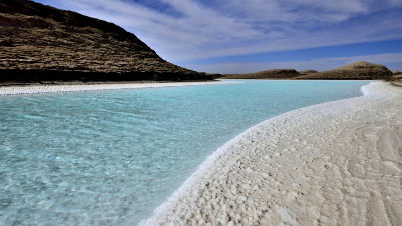 青海盐湖唯美旅游风景图片壁纸