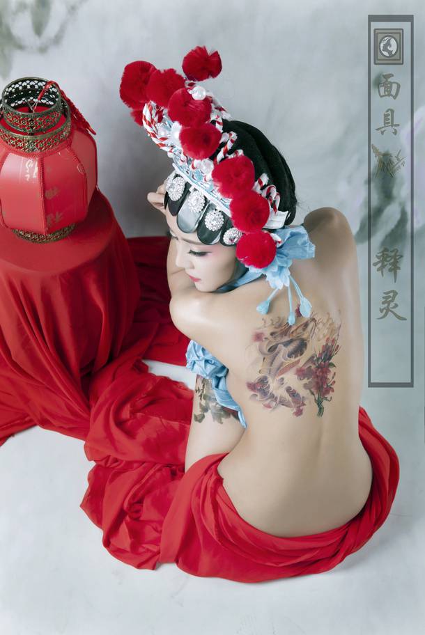 京剧花旦美女高清人体艺术图片