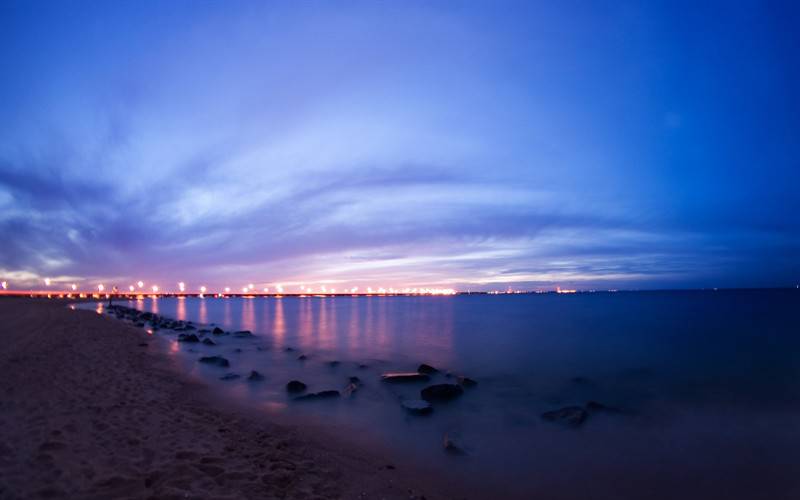 夕阳西下美丽风景壁纸