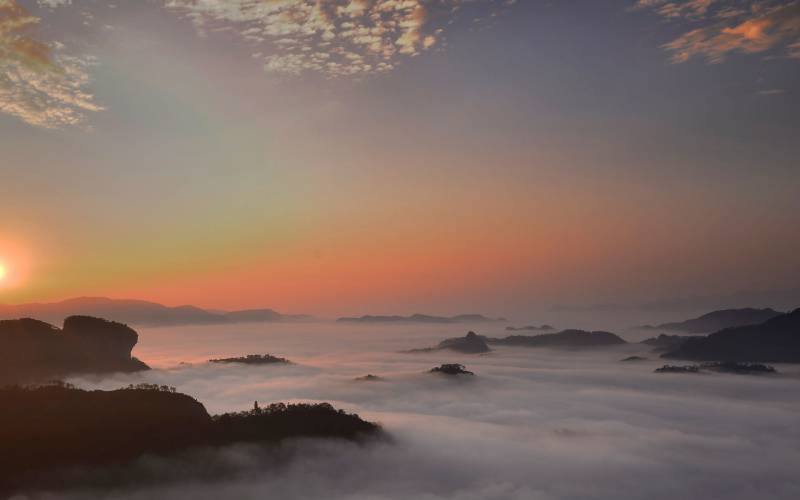 超唯美武夷山云海风景壁纸欣赏