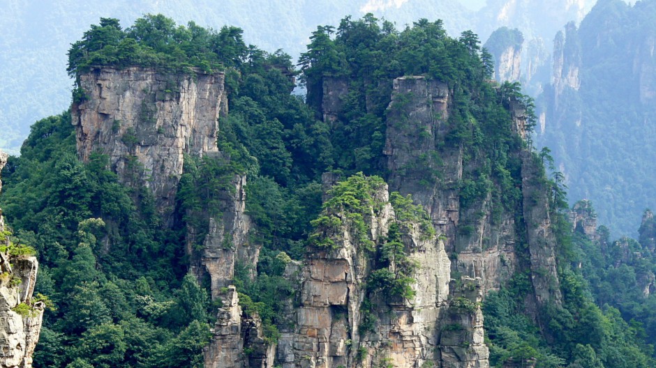 岩石峡谷风景图片壮丽迷人