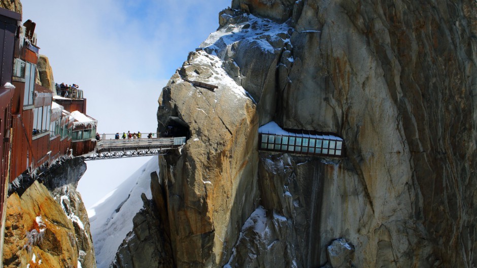 法国雪山浪漫风景图片