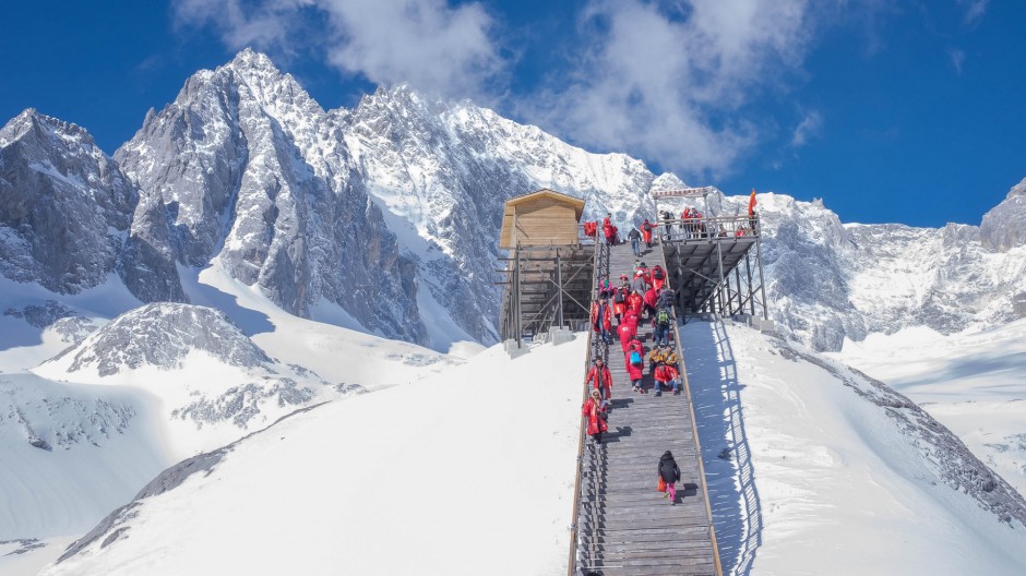 云南玉龙雪山风景图片洁白无瑕