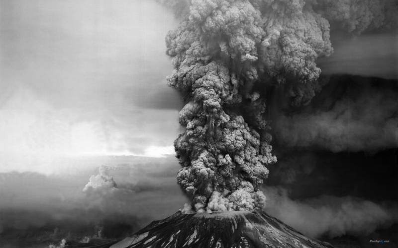 火山喷发奇景风光壁纸