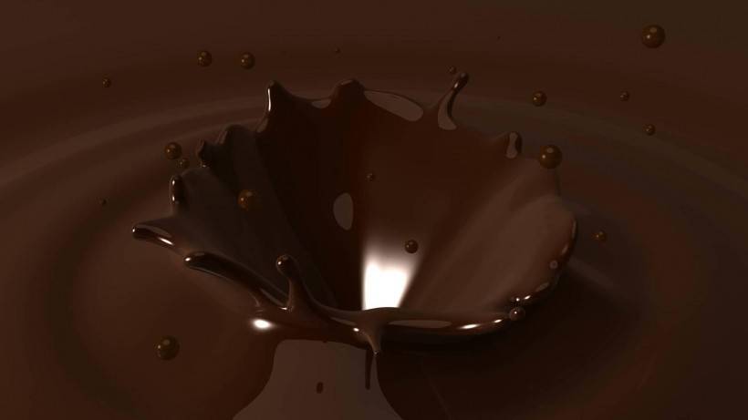 精美香醇的黑巧克力图片