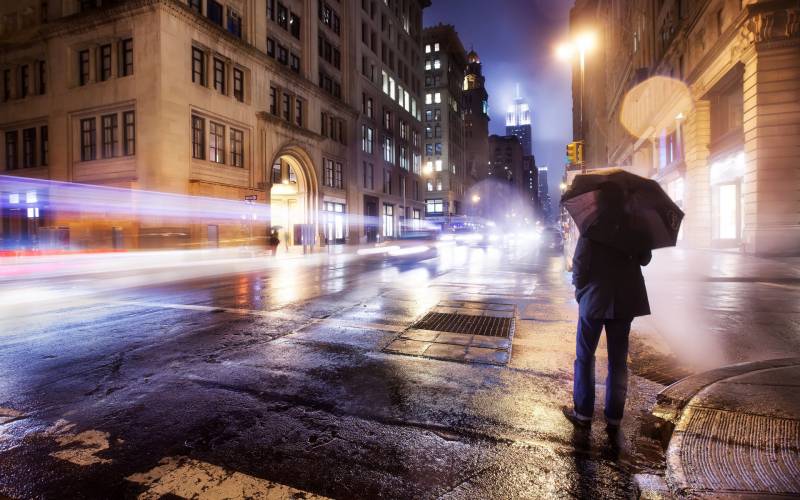 英国下雨风景图片高清桌面壁纸