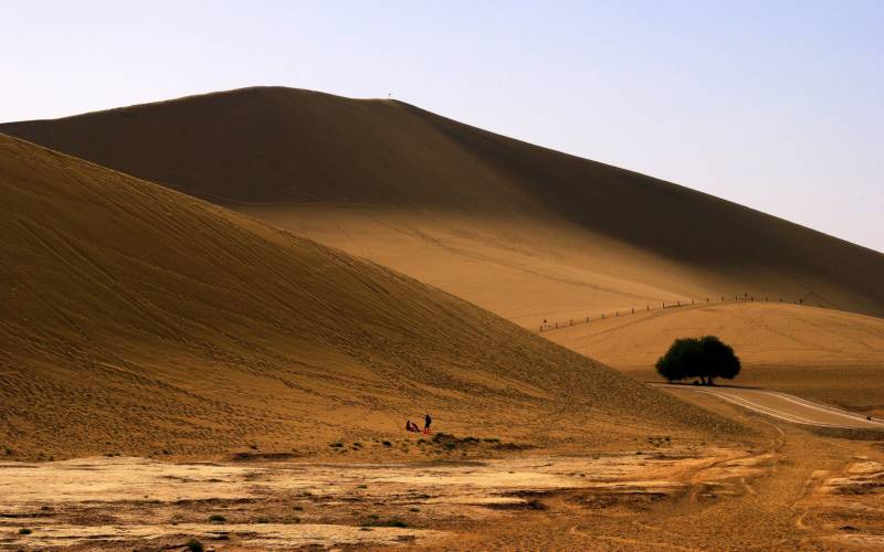 印度沙漠风景图片高清壁纸欣赏