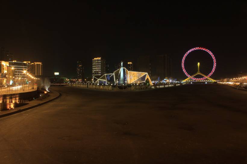 超美天津海河夜景高清图片欣赏
