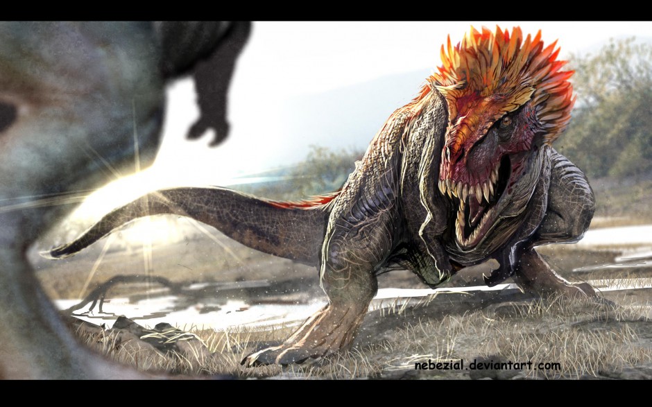 牙齿锋利的霸王恐龙图片