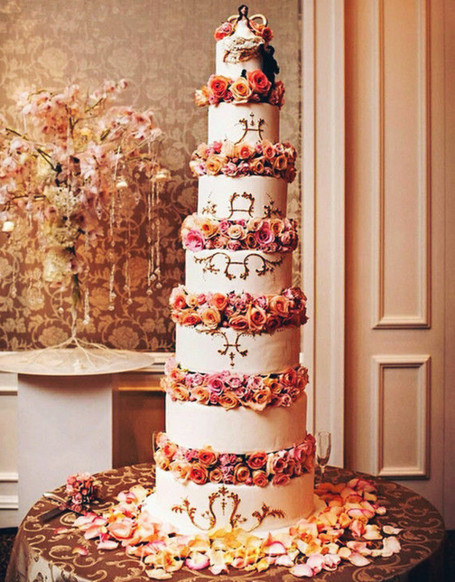 造型精美创意翻糖婚礼蛋糕欣赏