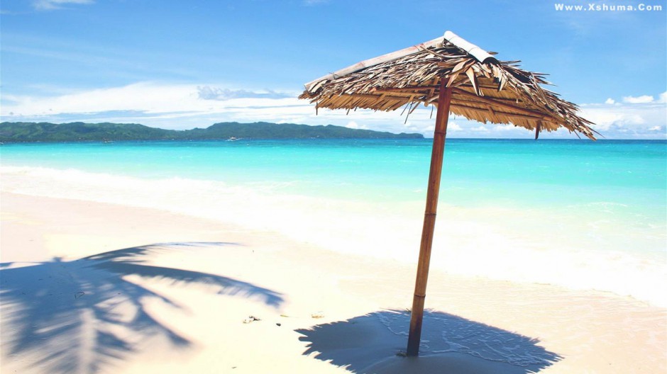 海边沙滩风景图片意境唯美