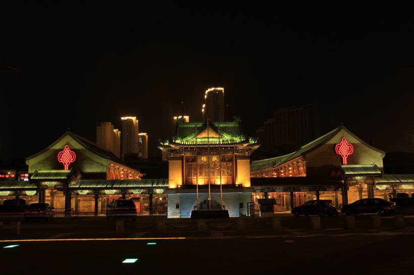 超美天津海河夜景高清图片欣赏