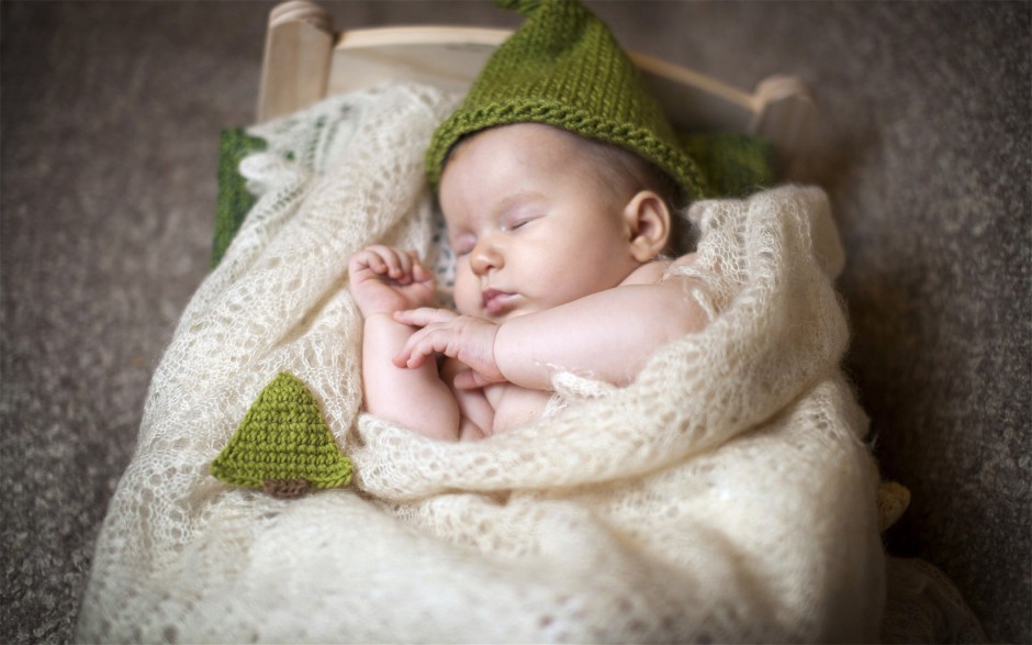 熟睡中的萌宝宝可爱唯美高清写真图片