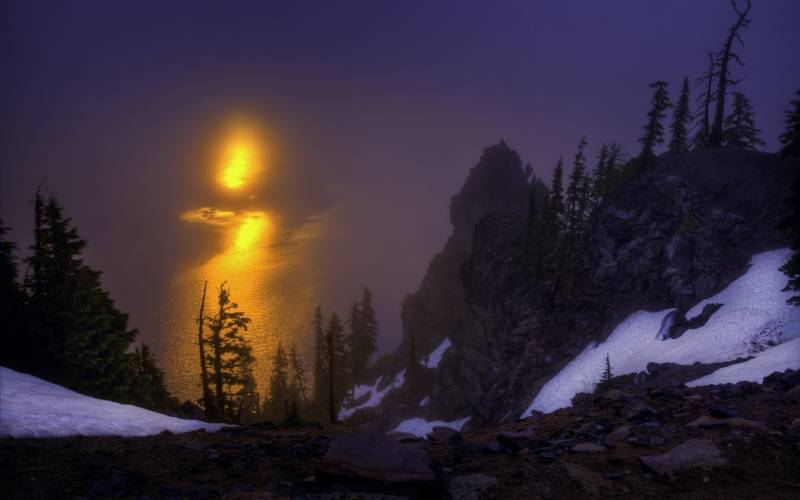 美丽梦幻的火山湖自然风景图集