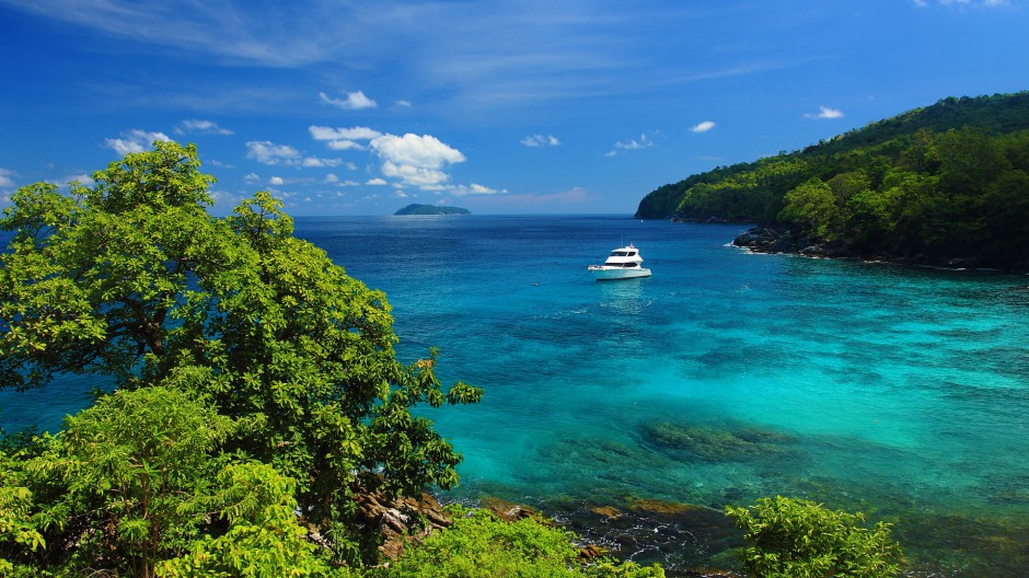 夏天海岛风景图片旖旎清新