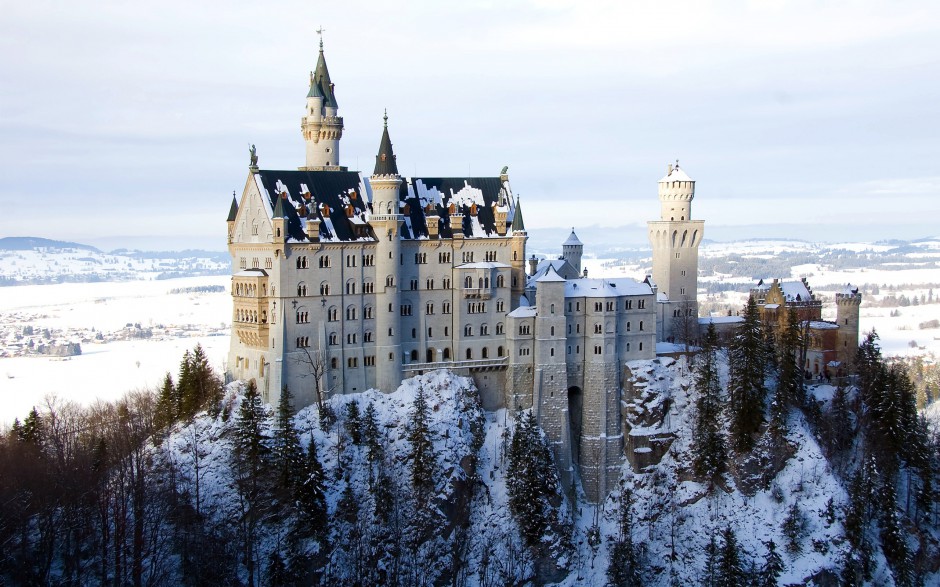 德国森林城堡建筑艺术风景图片