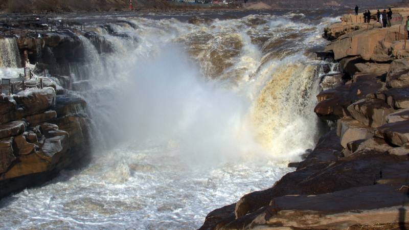 好看的黄河壶口瀑布美景图片